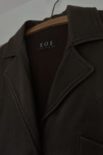 1990's XOE CHOCOLATE SOFT PEBBLED LEATHER JACKET | SIZE L/XL