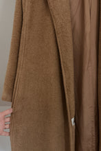 1980's CAMEL HAIR ROBE COAT | SIZE M