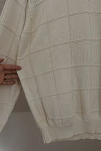 1990's IZOD COTTON GRID KNIT JUMPER | SIZE L