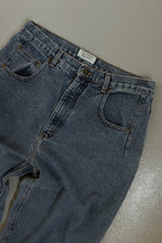 1990's PLEATED SIDE PANEL BARREL DENIM | SIZE 29/30