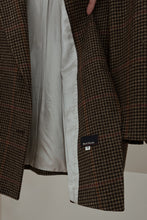 1990's PUMPKIN PLAID WOOL DIANA BLAZER | SIZE XL