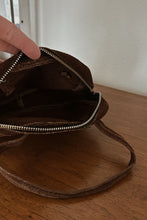1960's CHOCOLATE SUEDE MINI HANDBAG | 7" x 5"