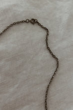 1970's RARE PEWTER KINETIC PUZZLE PENDANT ON PEWTER LINK CHAIN