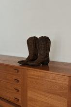 1990's ARIAT WESTERN LEATHER COWBOY BOOTS | SIZE 7.5