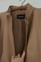 1990's CAMEL LEATHER JACKET | SIZE XL/XXL