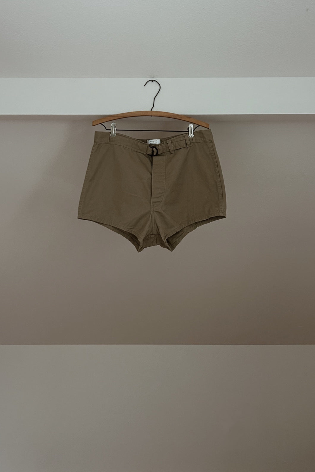 VINTAGE CARDED COTTON MILITARY SWIM TRUNKS | SIZE 30/31