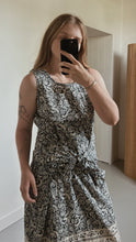 1990's J. PETERMAN BATIK COTTON WRAP TIE SUMMER DRESS | SIZE S/M