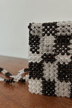Y2K CHECKER BEADED BAG | 7" x 7"