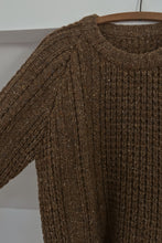 1970's SPECKLED WOOL FISHERMAN KNIT JUMPER | SIZE M