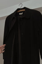 1970's ADOLPH SCHUMAN BLACK ULTRASUEDE TRENCH | SIZE M
