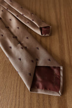 1980's YVES SAINT LAURENT BRONZE EMBROIDERED TIE | 3" WIDE