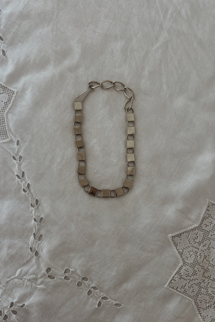 1990's SILVER PLATE LINK CHOKER