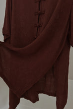 1990's GARNET FLORAL JACQUARD FROG CLOSURE JACKET | SIZE 2XL