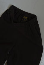 1990's SONDRA SARDIS BLACK LINEN CROP LOUNGE TROUSERS | SIZE S