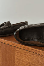 1980's WEEJUNS BLACK LEATHER TASSEL LOAFERS | SIZE 10