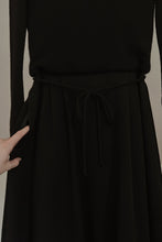 1970's CIAO PURE WOOL BLACK KNIT SWEATER DRESS | SIZE S/M