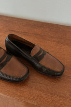 1980's COLE HAHN TWO TONE LEATHER LOAFERS | SIZE 9/9.5