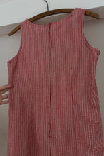 1990's RED GINGHAM COTTON MINI DRESS | SIZE S