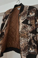 1980's PURE SILK LEOPARD BOMBER | SIZE M