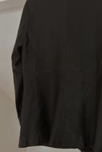 1990's CLASSIC BLACK BUTTERY SOFT LEATHER BLAZER JACKET | SIZE S