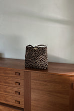 1990's NINE WEST LEOPARD VINYL TOTE