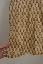 1980's RARE CHANDERI LINEN BLOCK PRINT CAMISOLE | SIZE S