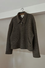 1990's EXPRESS TRICOT PURE MARL WOOL ZIP JACKET | SIZE L