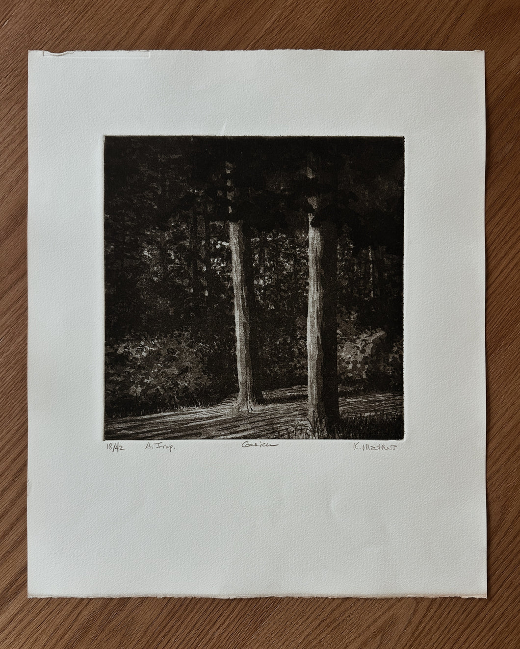 1971 RARE KATHRYN MATHERS (YALE AT NORFOLK) SIGNED LIMITED EDITION PRINT | 15