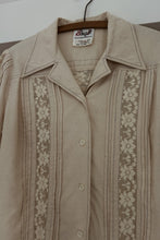1970's PURE RAW SILK PLEATED LACE BUTTON BLOUSE | SIZE S/M