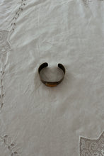 1970's RARE TRIKA BRASS + BALTIC AMBER CUFF BRACELET