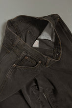 1990's GREY PINCH WAIST TAPER DENIM | SIZE 29