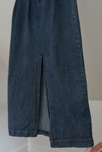 1990's BLACK VELVET WAISTCOAT DENIM 2FER DRESS | SIZE S