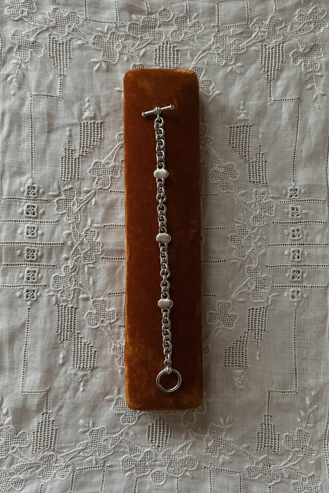 1980's CHUNKY 925 STERLING SILVER LINK BRACELET I