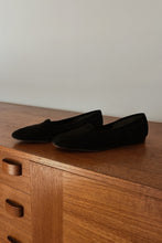 1990's ENZO BLACK SUEDE LOAFERS | SIZE 7.5