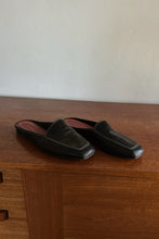 1990's ENZO STITCHED LEATHER LOAFER SLIDES | SIZE 8