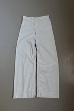 1970's WHITE COTTON SAILOR WIDE LEGS | SIZE 27