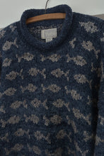 1990's CHUNKY WOOL FISH KNIT ROLL NECK JUMPER | SIZE L