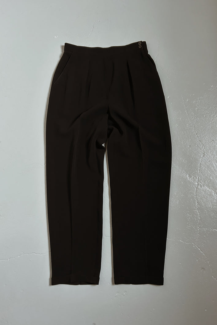 1990's CLASSIC BLACK JONES PLEATED TROUSERS | SIZE 29