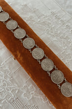 1930's RARE BELGIUM SILVER COIN LOVE TOKEN BRACELET