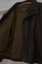 1990's CHOCOLATE LEATHER MEMBERS ONLY BOMBER | SIZE XL