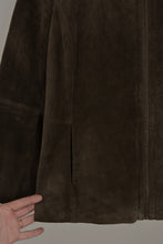 Y2K CLASSIC OLIVE SUEDE JACKET | SIZE M