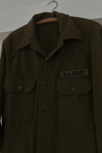 1950's SOFT WOOL MILITARY FLANNEL JACKET | SIZE L