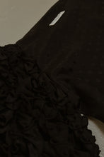 1980's BALENCIAGA BLACK OFF SHOULDER BLOUSE | SIZE M