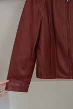 Y2K RED LAMBSKIN LEATHER JACKET | SIZE L