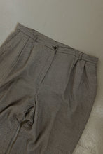 1990's SUSAN BRISTOL HOUNDSTOOTH PLEATED TROUSERS | SIZE 18