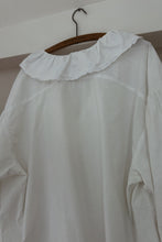 1970's EBER SAN FRAN FEMME RUFFLE TOP | SIZE L