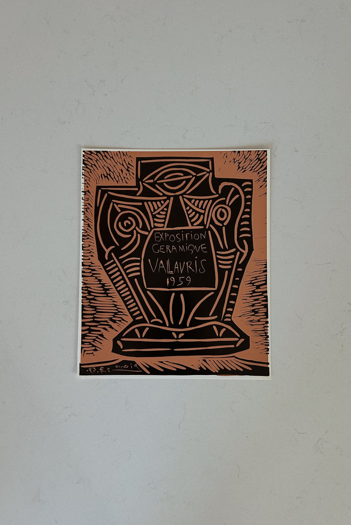 1970's PICASSO LITHOGRAPH: VALLAURIS 1959
