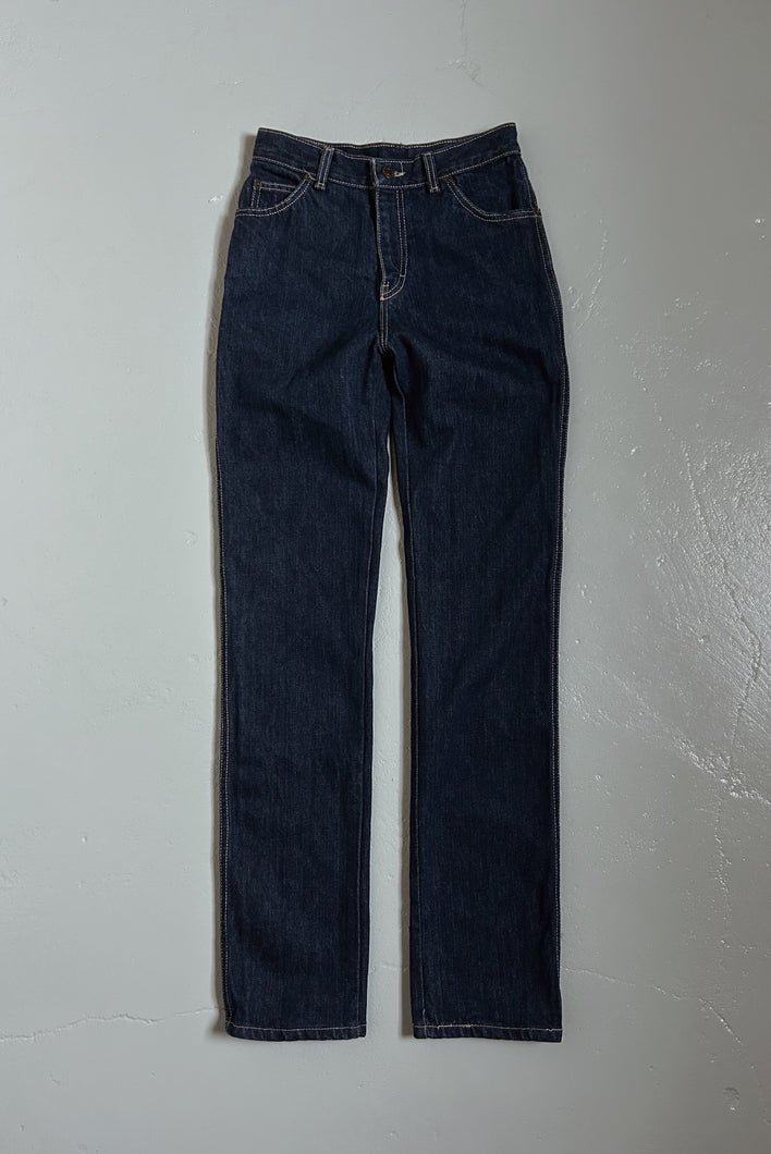 1970's CALVIN KLEIN DARK WASH DENIM | SIZE 25