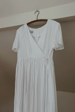 1990's PLEATED GUAZE SUMMER WRAP DRESS | SIZE XL