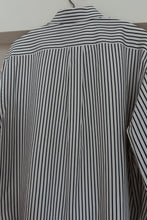 1990's CLASSIC OVERSIZED STRIPE POPLIN | SIZE L